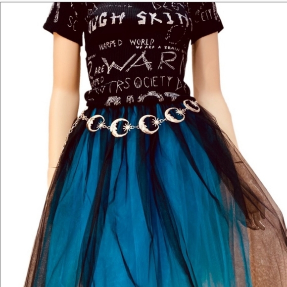 Moon & Stars Silver Chain Belt - Picture 12 of 16